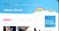 Desktop Screenshot of disfracesarcoiris.cl